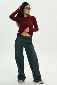 Брюки из мягкой эко замши