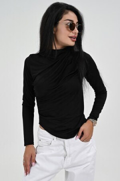 Лонгслив с драпировкой