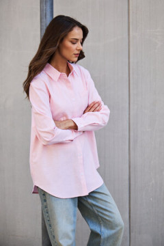 Рубашка оверсайз в полоску хлопковая