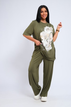 Костюм с брюками из вискозы 397