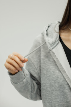 Худи на молнии с капюшоном