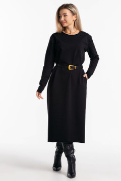 Платье футер-длинное