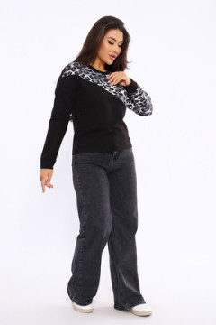 Свитшот 2025-1 леопард через плечо