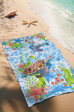 Полотенце пляжное Черепаха