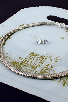 Чокер Дизайнерский Жгут, 8мм + Подарок, подарочная упаковка