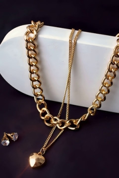 Колье Сердце двустороннее + Подарок