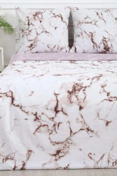 КПБ Мрамор поплин, наволочки 70х70см