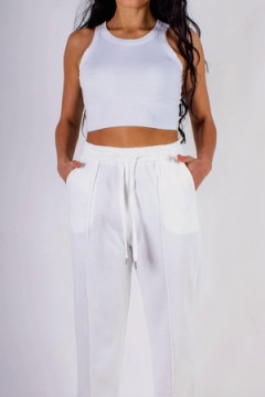 Брюки со стрелкой, на резинке