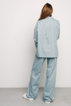 Костюм с брюками с рубашкой 394BLU