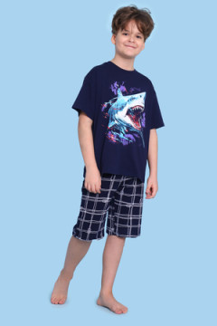 Пижама с шортами арт. ПМ-022-058 Акула