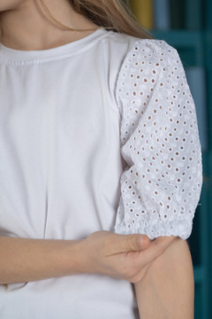 Блузка Ольга короткий рукав