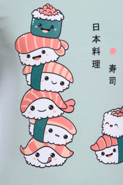 Пижама с шортами Суши-роллы ПД-009-044