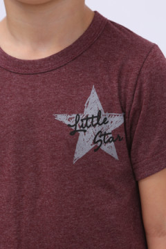 Детская футболка Маленькая звезда бордо арт. ФУ/М-звезда-бордо