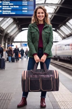 Сумка дорожная 89685 60-70л спортивная большая чёрная тревел