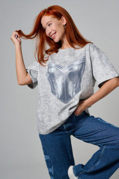 8594 футболка женская оверсайз