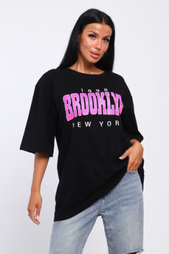 Футболка с надписью Brooklyn, плотность 190гр., Арт. 803