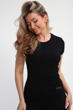 Футболка с швом и стразами ФЖ-002