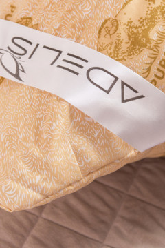 Подушка "Овечья шерсть" тик на молнии лебпух+овеч, стег, лента, сумка(Н)