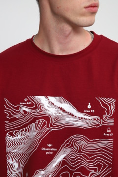 Лонгслив унисекс с принтом Карта ЛГ-01