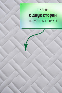 Наматрасник стеганый с бортом на резинке