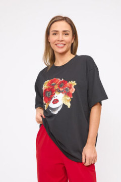 Пижама с брюками Red lips
