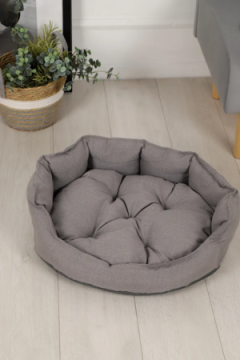 Лежанка для кошек и собак 50×60 с бортиками LDZR, рогожка, оксфорд, износостойкая, Bio-Line