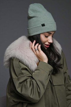 Шапка теплая в рубчик