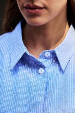 Рубашка оверсайз в полоску хлопковая