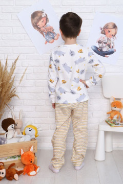 Детская пижама с брюками Зверята