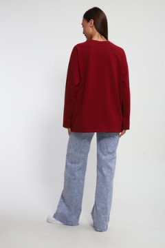 Лонгслив унисекс с принтом Карта ЛГ-01