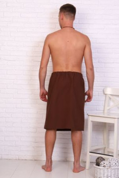 Полотенце для бани и сауны вафельное на липучке