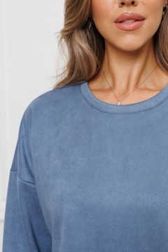 Костюм с брюками замшевый брючный 43043