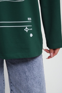 Лонгслив унисекс с принтом Карта ЛГ-01