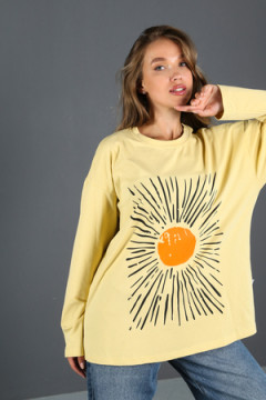 Лонгслив с принтом ЛГ-01