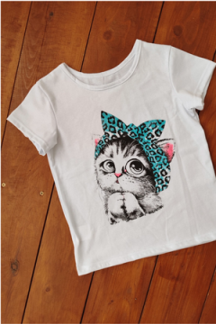 Костюм с шортами 33068 Кошка в косынке