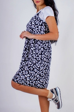 Сарафан с кокеткой+Футболка арт. 8686