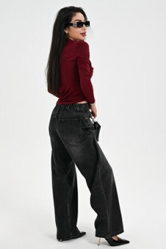 Лонгслив с драпировкой