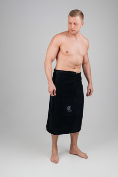 Накидка для бани велюровая