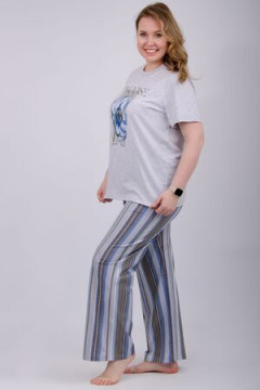 Пижама с брюками Флористика 2