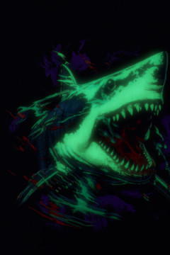 Пижама с шортами арт. ПМ-022-058 Акула