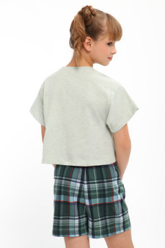 Пижама с шортами ПД-019-073 Кот Новый год