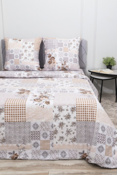 Простыня на резинке перкаль Коллаж