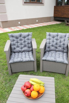 Подушка для мебели с завязками с 2 сторон PO52x60