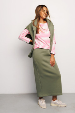 Юбка длинная макси с разрезом 388KHK