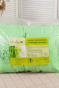 Подушка "Бамбук" у/ст п/э полиэфирное волокно, пакет с пл. ручкой(Н)