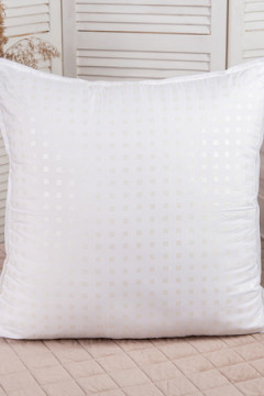 Подушка "Лебяжий пух" тик леб. пух, атл. кант, отстрочка, лента, сумка(Н)