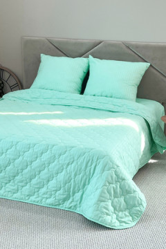 Комплект постельного белья с одеялом New Style КМ-232 светлая бирюза