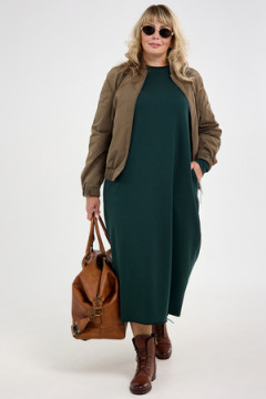 Платье футер-длинное