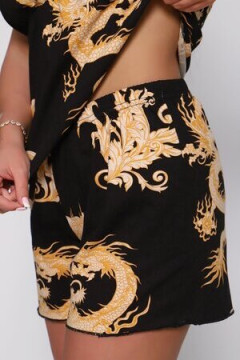 Пижама с шортами Драконы 830