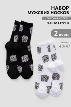 Носки стандарт Драматик кот (набор 2 пары)